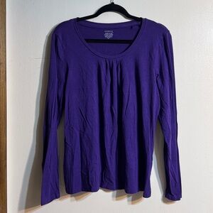 George Deep Purple Cotton Blend Top